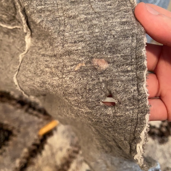 Eileen Fisher Long Marled Grey Button Cardigan Hoodie - Picture 3 of 6